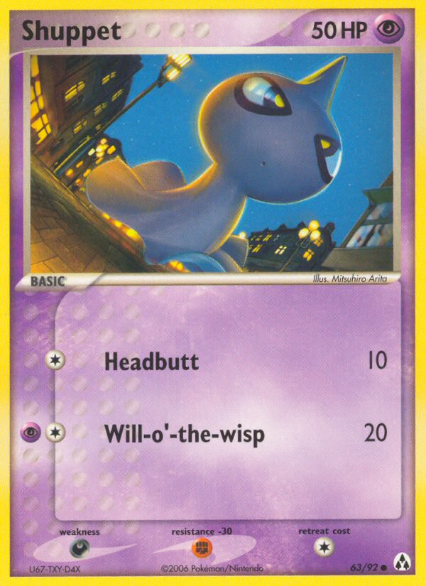 Shuppet (63/92) - Legend Maker Pokémon Card