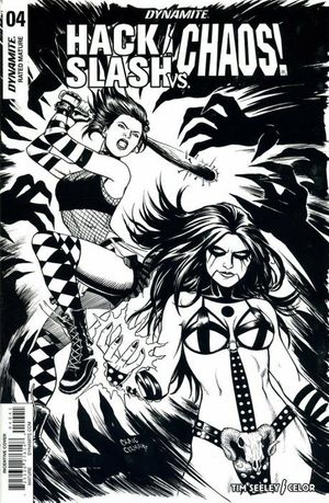 Hack/Slash vs Chaos! #4 (10 Copy Cermak B&w Cover)