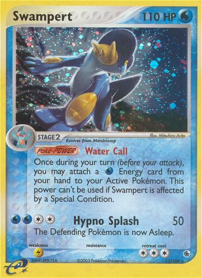 Swampert (13/109) - Ruby & Sapphire Pokémon Card