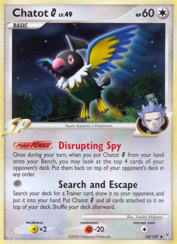 Chatot G (54/147) - Supreme Victors Pokémon Card