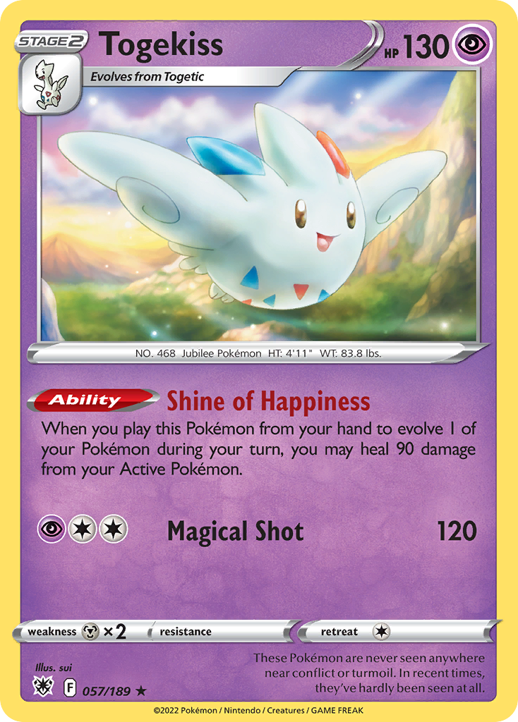 Togekiss (57/189) - Astral Radiance Pokémon Card