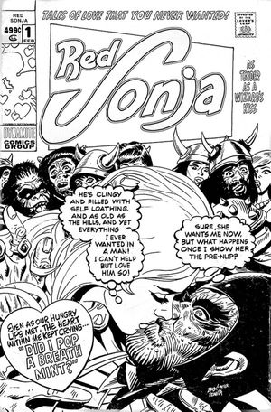 Red Sonja Valentine's Day Special #1 (10 Copy Broxton B&w Cover)