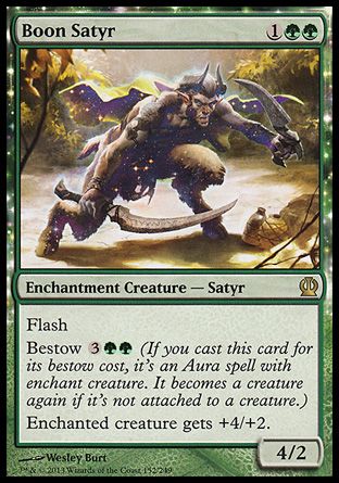 Boon Satyr (Theros) Trading Card