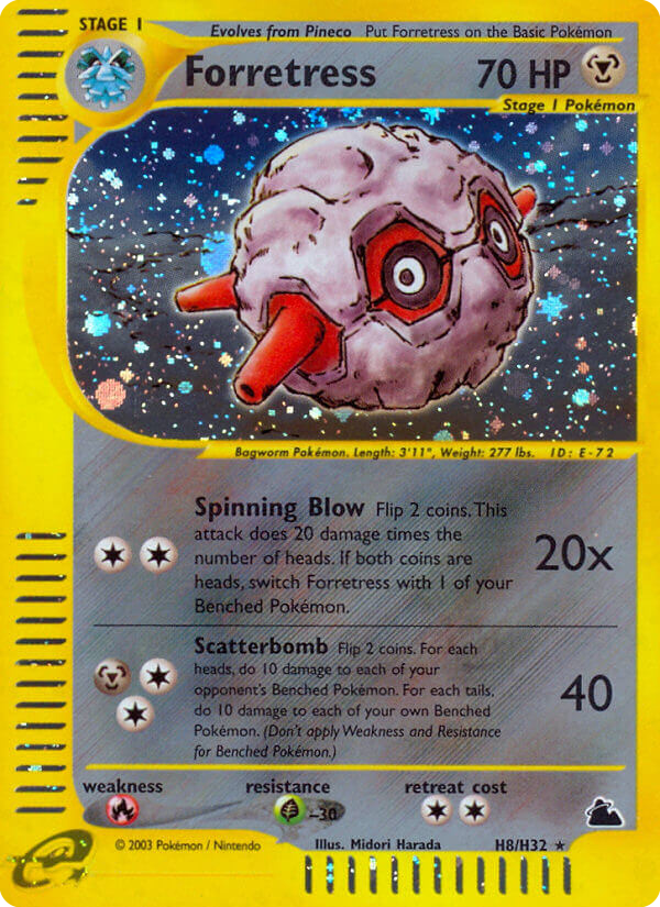 Forretress (H8) - Skyridge Pokémon Card