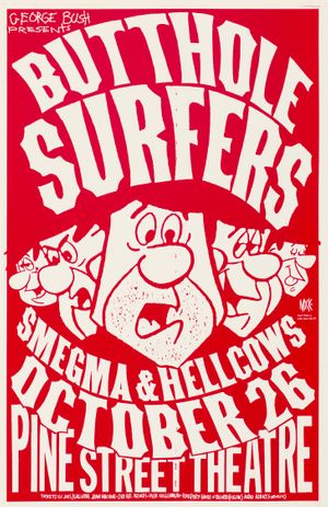 MXP-49.2 Butthole Surfers Pine Street Theatre 1987 Red/White Variant