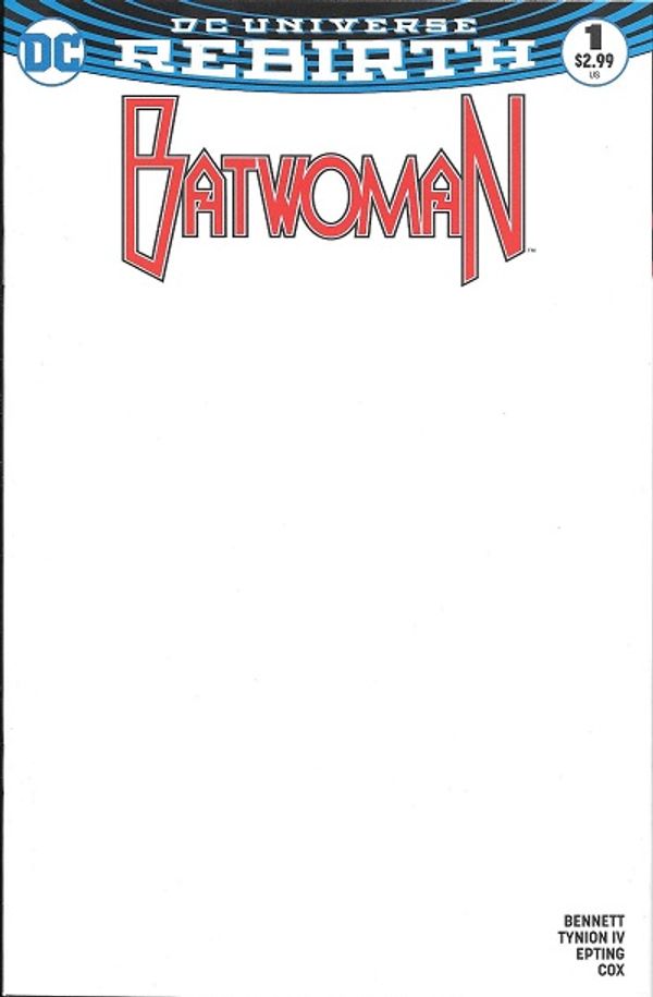 Batwoman #1 (Blank Variant Cover)