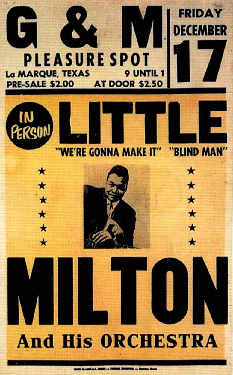 AOR-1.31 Little Milton G & M Pleasure Spot 1965 Concert Poster