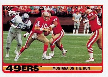Joe Montana 1989 Topps #6 Sports Card