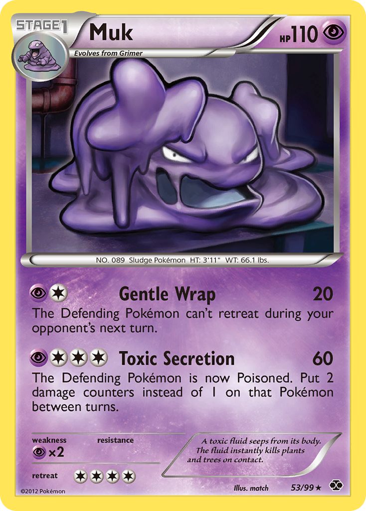 Muk (53/99) - Next Destinies Pokémon Card