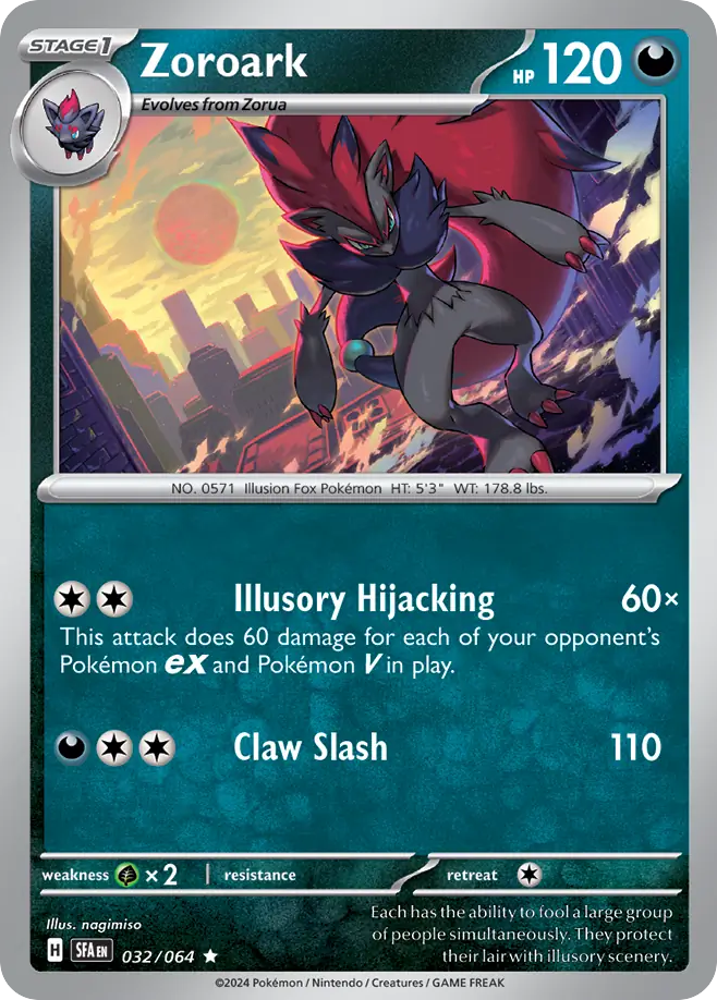 Zoroark (32/64) - Shrouded Fable Pokémon Card