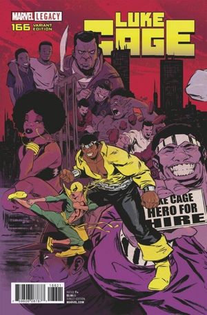 Luke Cage #166 (Greene Connecting Variant Leg)
