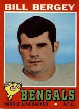 Bill Bergey 1971 Topps #155 Sports Card
