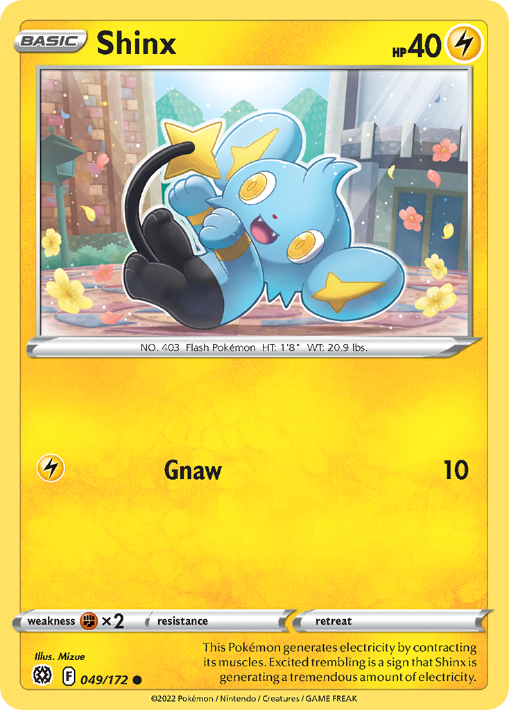 Shinx (49/172) - Brilliant Stars Pokémon Card