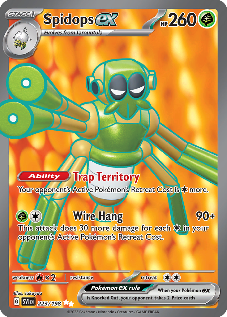 Spidops ex (223/198) - Scarlet & Violet Pokémon Card