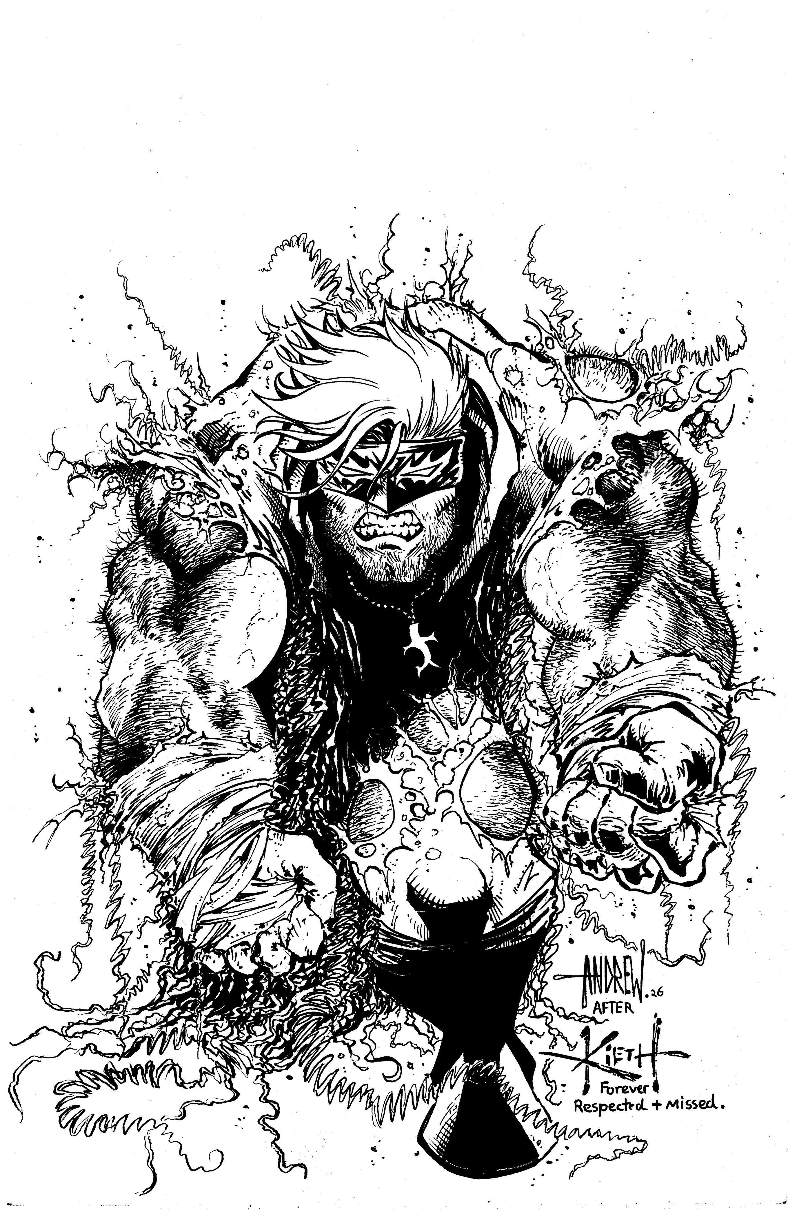 Final Boss #9 (Cvr D Inc 1:25 Andrew Mangum B&W Virgin Variant) Comic