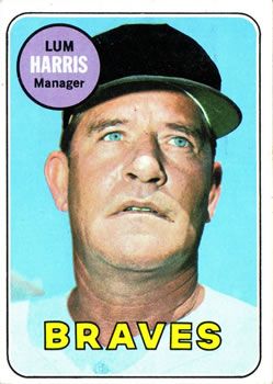 Lum Harris 1969 Topps #196 Sports Card