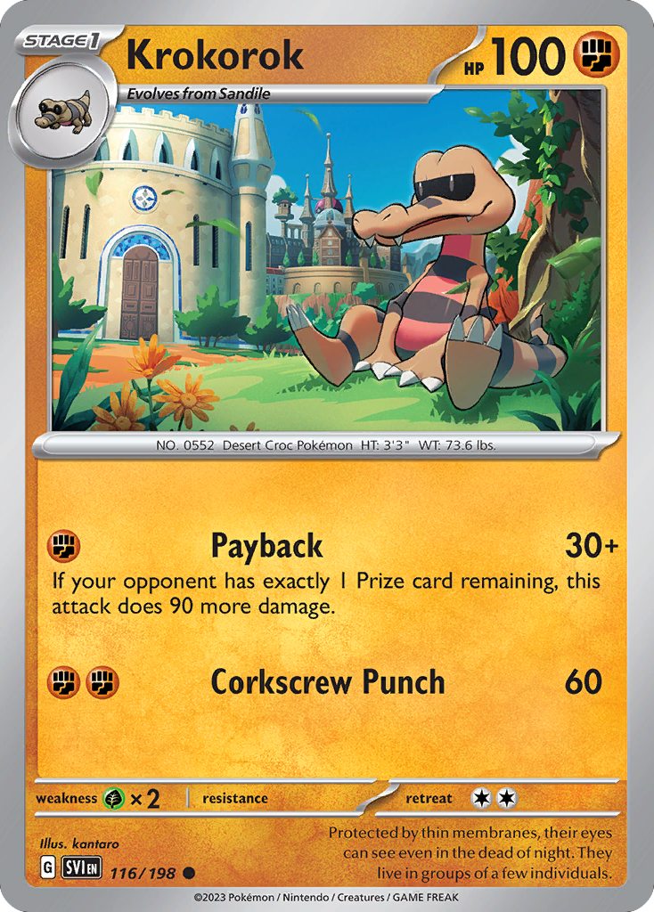 Krokorok (116/198) - Scarlet & Violet Pokémon Card