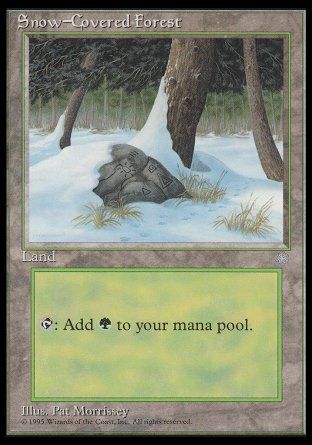 Snow-Covered Forest (Ice Age) Trading Card