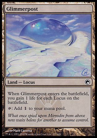 Glimmerpost (Scars of Mirrodin) Trading Card