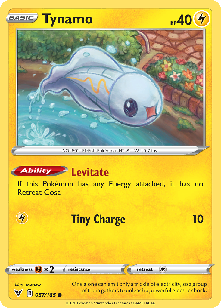 Tynamo (57/185) - Vivid Voltage Pokémon Card