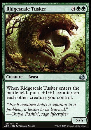 Ridgescale Tusker (Aether Revolt) Trading Card