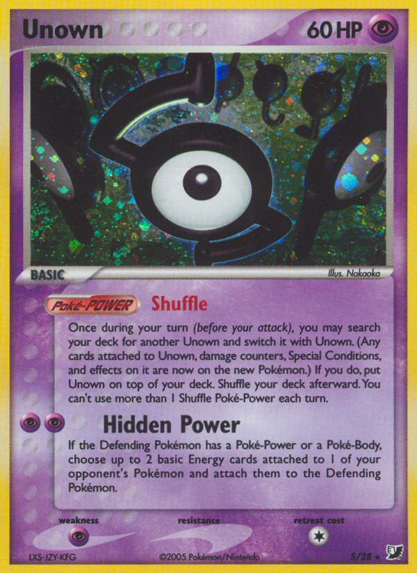 Unown (S) - Unseen Forces Pokémon Card