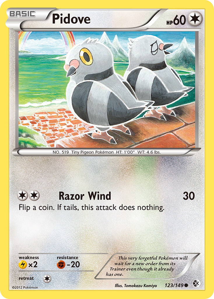 Pidove (123/149) - Boundaries Crossed Pokémon Card