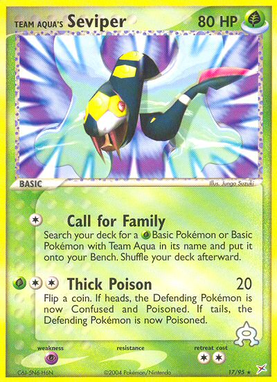 Seviper Pokémon Card