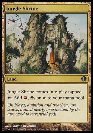 Jungle Shrine (Shards of Alara) Trading Card