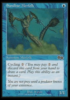 Sandbar Merfolk (Urza's Saga)