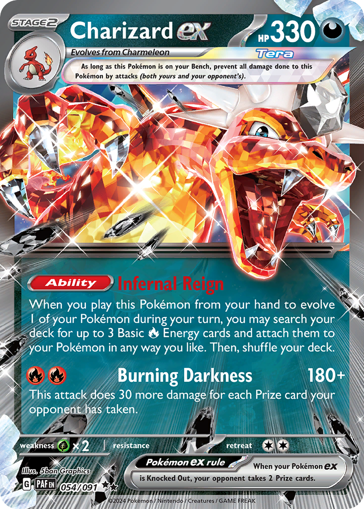 Charizard ex (54/91) - Paldean Fates Pokémon Card