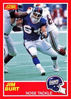 Jim Burt 1989 Score #138 Sports Card