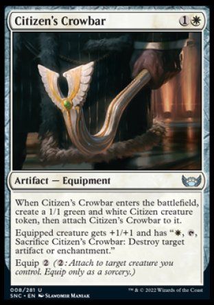 Citizen's Crowbar (Streets of New Capenna) Trading Card