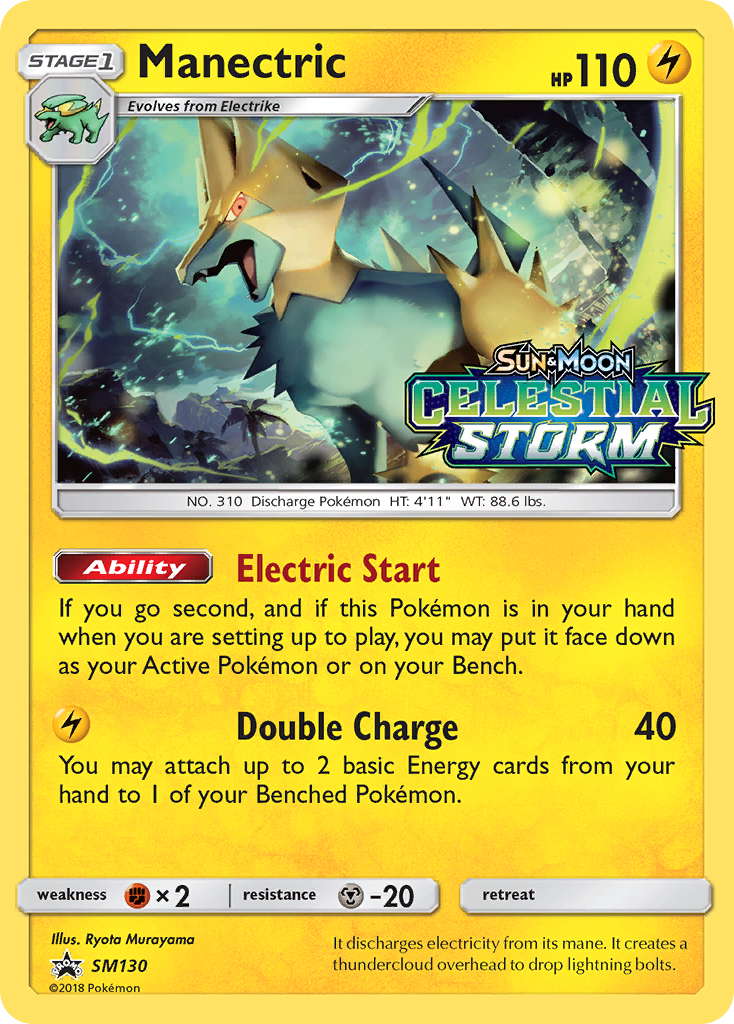 Manectric (SM130) - SM Black Star Promos Pokémon Card