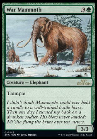 War Mammoth (Magic 30th Anniversary Edition) Trading Card