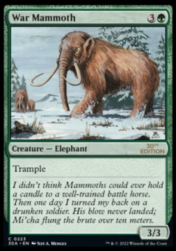 War Mammoth (Magic 30th Anniversary Edition)