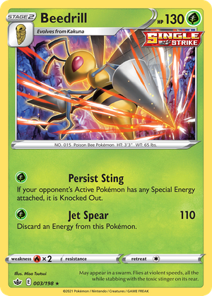 Beedrill (3/198) - Chilling Reign