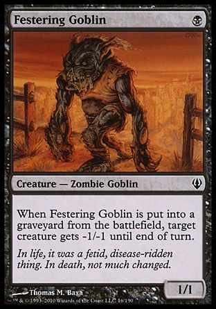 Festering Goblin (Archenemy - decks) Trading Card