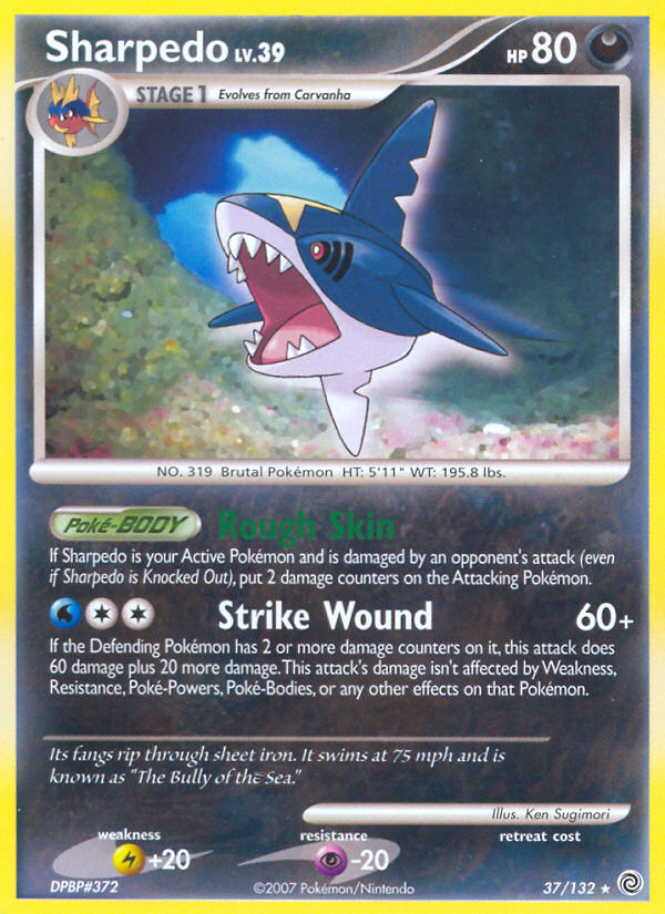 Sharpedo (37/132) - Secret Wonders Pokémon Card