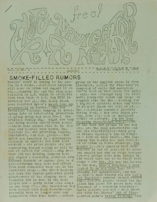 1966-Mojo Navigator Rock and Roll News Zine #1