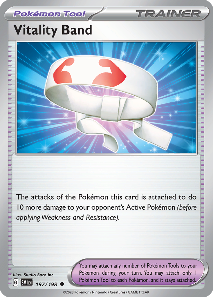 Vitality Band (197/198) - Scarlet & Violet Pokémon Card