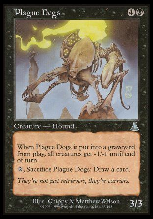 Plague Dogs (Urza's Destiny) Trading Card