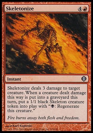 Skeletonize (Shards of Alara) Trading Card