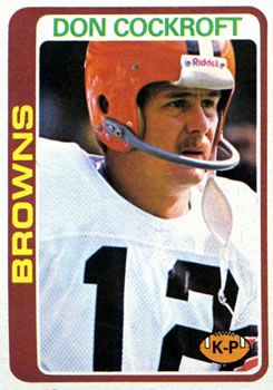 Don Cockroft 1978 Topps #33 Sports Card