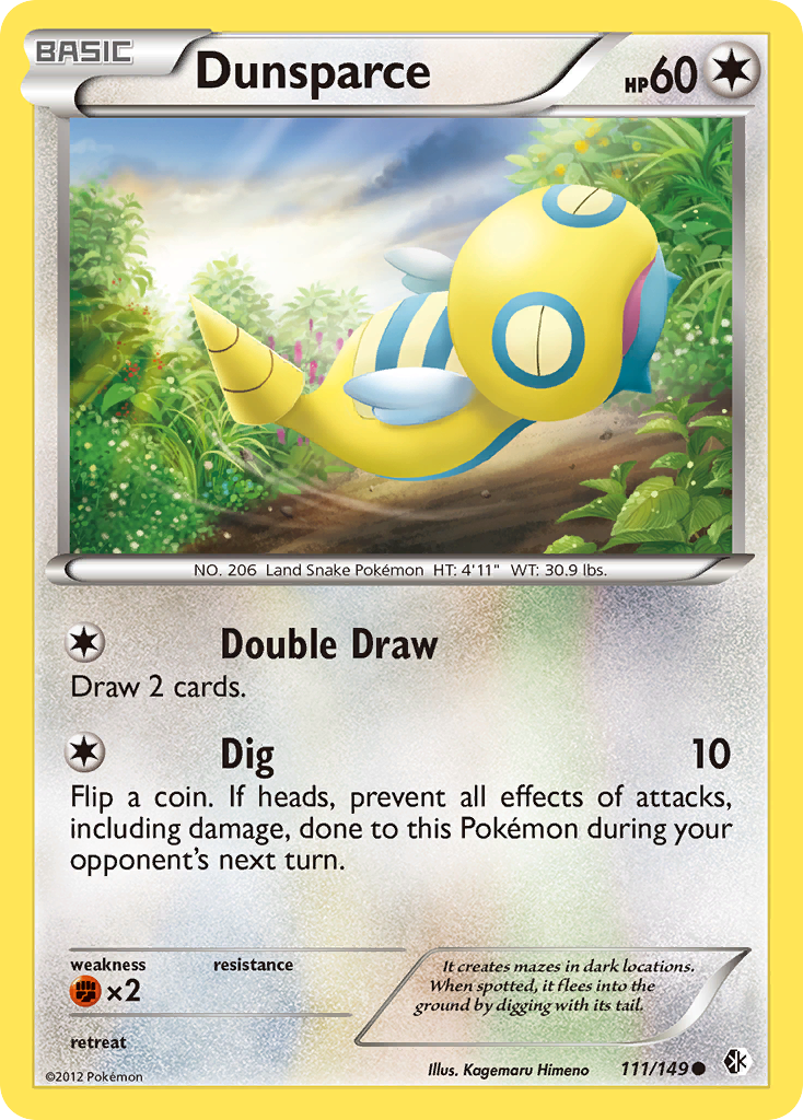 Dunsparce (111/149) - Boundaries Crossed Pokémon Card