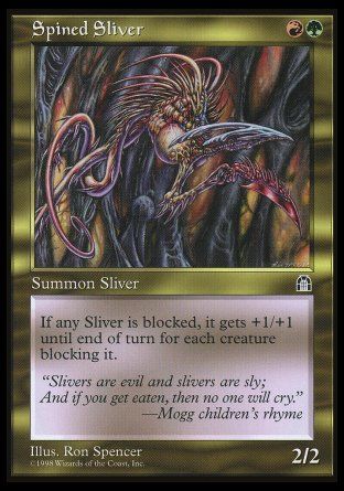 Spined Sliver (Stronghold) Trading Card