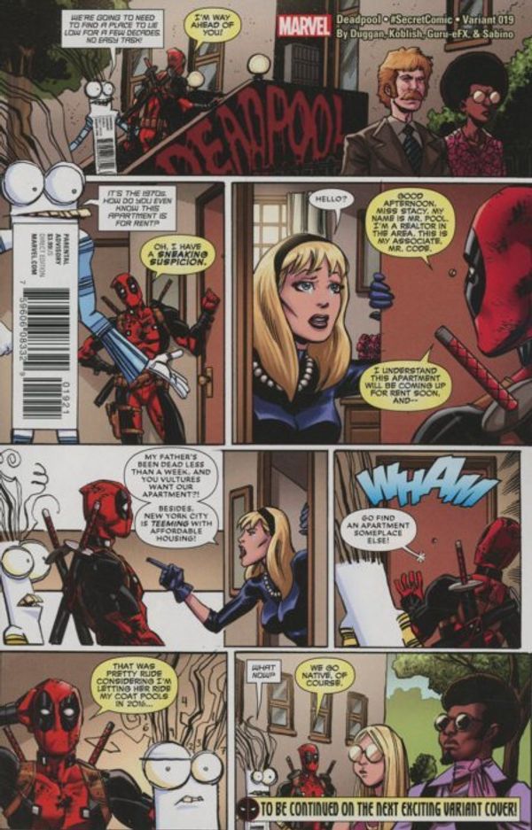Deadpool #19 (Koblish Secret Comic Variant)
