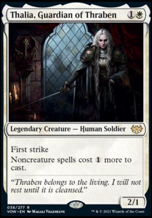 Thalia, Guardian of Thraben (Innistrad: Crimson Vow) Trading Card