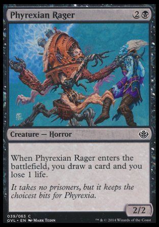 Phyrexian Rager (Duel Decks : Anthology) Trading Card