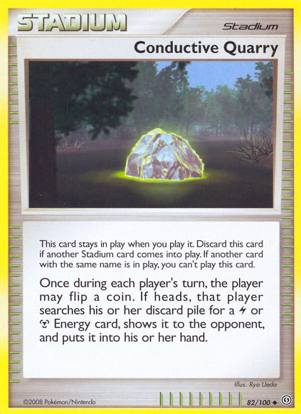 Conductive Quarry (Trainer: Stadium) (82/100) - Stormfront Pokémon Card